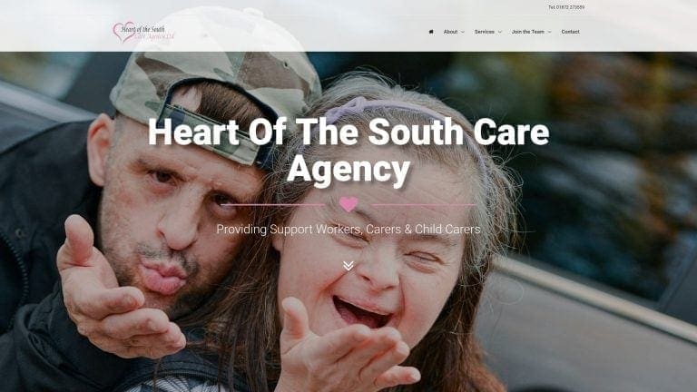 care agency website example